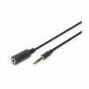 Kabel Audio 3,5mm M => 3,5mm Ž podaljšek 2,50m Digitus (AK-510200-030-S)