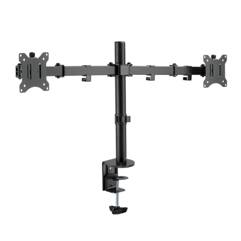 Nosilec za LCD monitor dvojni 33 - 82 cm (13-32) do 8kg na roko - pritrditev na rob mize LogiLink (BP0098)