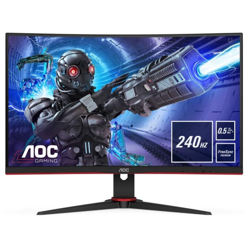 Monitor AOC 68,6 cm (27,0) C27G2ZE 1920x1080 Curved Gaming 240Hz VA 0,5ms 2xHDMI DisplayPort 4xUSB3.0  3H sRGB120% FreeSync Premium
