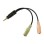 Adapter Audio 3,5mm M => 2 x 3,5mm Ž LogiLink 0,15m (CA0021)