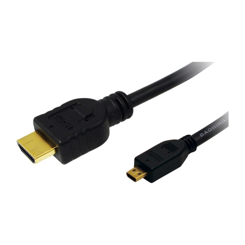 KABEL HDMI/HDMI M/M micro 1,5m LogiLink pozlačeni kontakti V1,4 (CH0031) LOGILINK KABEL HDMI/HDMI M/M micro 1,5m LogiLink pozlačeni kontakti V1,4 (CH0031)