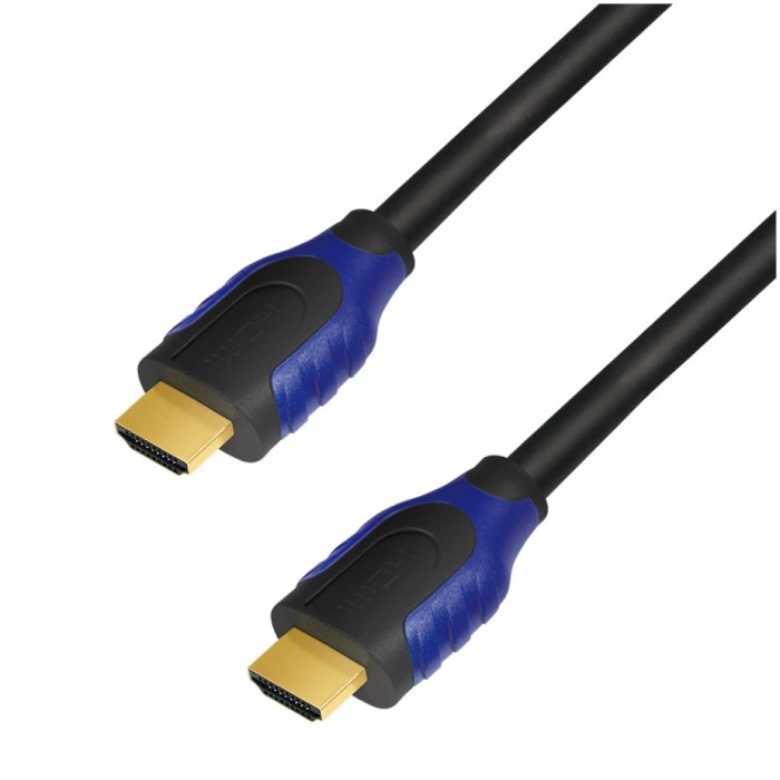 KABEL HDMI/HDMI M/M  2,0m LogiLink pozlačeni kontakti V2,0 4K@60Hz z ethernet povezavo (CH0062)