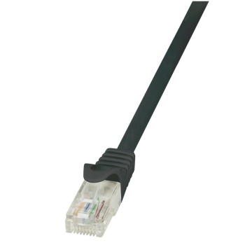 KABEL PATCH UTP Cat 5e  0,25m  RJ45 10/100 LogiLink - črn (CP1013U)