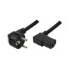 KABEL NAPAJALNI 220V 2,00m Schuko - C13 kotni 90° črn LogiLink (CP103) LOGILINK KABEL NAPAJALNI 220V 2,00m Schuko - C13 kotni 90° črn LogiLink (CP103)