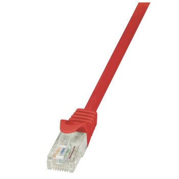 KABEL PATCH UTP Cat 5e  5,00m  RJ45 10/100 LogiLink - rdeč (CP1074U)