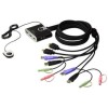 Podatkovni preklopnik Aten AUTO 2:1 mini 2xKVM 3xHDMI 2xUSB 6xUSB 3xAudio s kabli CS692 Aten Podatkovni preklopnik Aten AUTO 2:1 mini 2xKVM 3xHDMI 2xUSB 6xUSB 3xAudio s kabli CS692