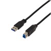Kabel USB 3.0 A => B 3,00m črn LogiLink (CU0025) LOGILINK Kabel USB 3.0 A => B 3,00m črn LogiLink (CU0025)