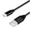 Kabel USB-C => USB-A 2.0 tekstil ovoj 1,00m 5V/3A 480MBs LogiLink črn (CU0140)