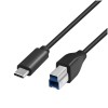 Kabel USB-C => USB B 3.2 Gen1x1 A 1,00m Logilink - črn (CU0162) EOLS-P LOGILINK Kabel USB-C => USB B 3.2 Gen1x1 A 1,00m Logilink - črn (CU0162) EOLS-P
