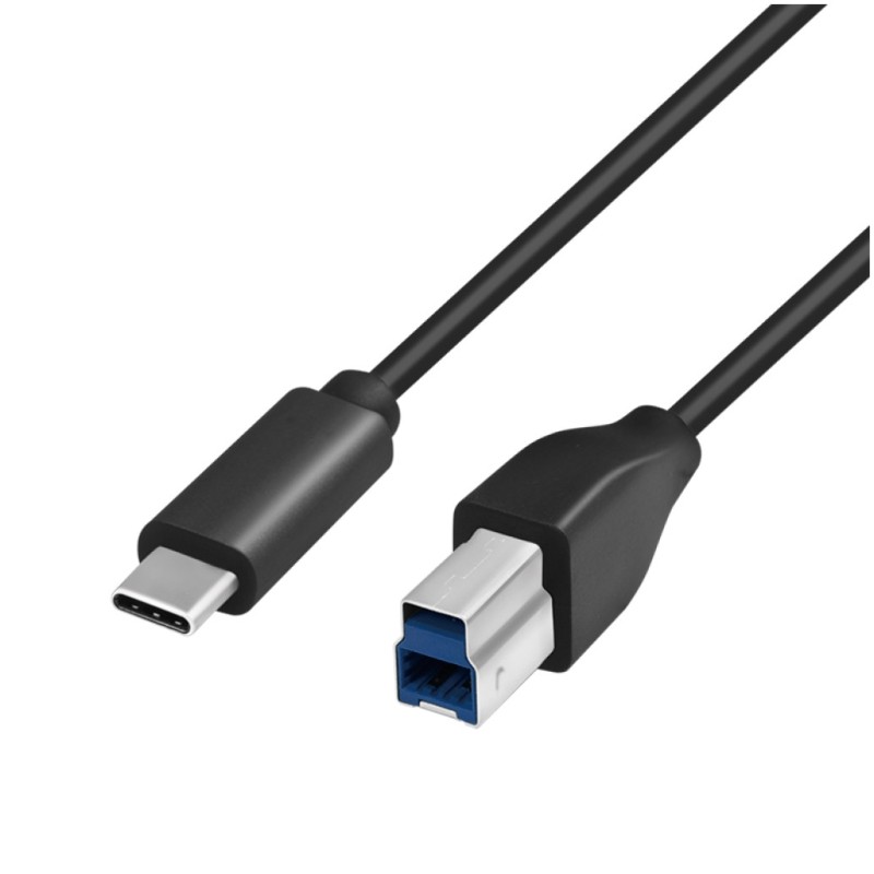 Kabel USB-C => USB B 3.2 Gen1x1 A 2,00m Logilink - črn (CU0163) EOLS-P LOGILINK Kabel USB-C => USB B 3.2 Gen1x1 A 2,00m Logilink - črn (CU0163) EOLS-P