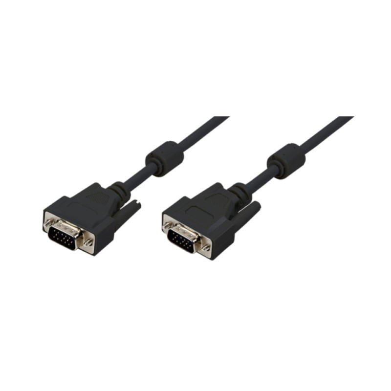 KABEL VGA D-SUB15 M-M  1,8m LogiLink 2x feritno jedro, dvojno zaščiten (CV0001)