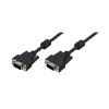 KABEL VGA D-SUB15 M-M  3m LogiLink 2x feritno jedro, dvojno zaščiten (CV0002)