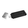 Spominski ključek 64GB USB-C Kingston DT70 - plastičen/s pokrovčkom/črn (DT70/64GB) KINGSTON Spominski ključek 64GB USB-C Kingston DT70 - plastičen/s pokrovčkom/črn (DT70/64GB)