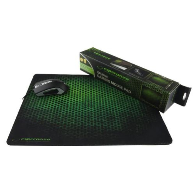 Podloga za miško Esperanza EA146G Črna, zelena 440x354mm Esperanza Podloga za miško Esperanza EA146G Črna, zelena 440x354mm