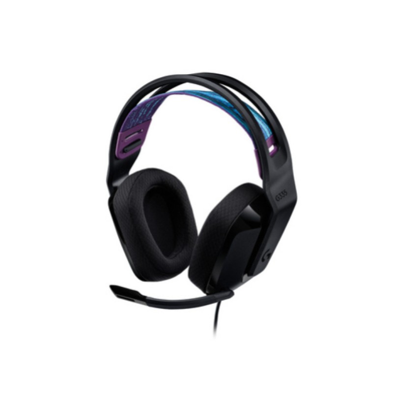 Slušalke žične naglavne 2x 3,5mm stereo Logitech G335 z mikrofonom - črna (981-000978)
