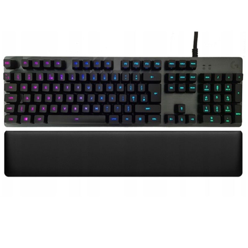 Gaming Tipkovnica Žična Logitech G513 karbon GX Blue (Clicky) US international | SLO gravura črna RGB (920-008934) LOGITECH Gaming Tipkovnica Žična Logitech G513 karbon GX Blue (Clicky) US international | SLO gravura črna RGB (920-008934)