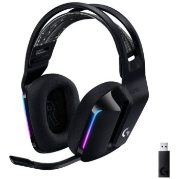 Slušalke gaming Logitech brezžične G733 Lightspeed 2,4Hz - črne (981-000864)