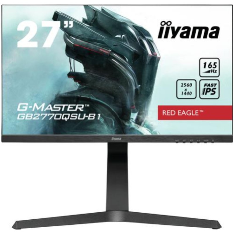 Monitor Iiyama 68,6 cm (27,0) GB2770QSU 2560x1440 Gaming 165Hz Fast-IPS 0,5ms HDMI DisplayPort 2xUSB3.0 Pivot Zvočniki FreeSync Premium Pro HDR400 Iiyama Monitor Iiyama 68,6 cm (27,0) GB2770QSU 2560x1440 Gaming 165Hz Fast-IPS 0,5ms HDMI DisplayPort 2xUSB3.0 Pivot Zvočniki FreeSync Premium Pro HDR400