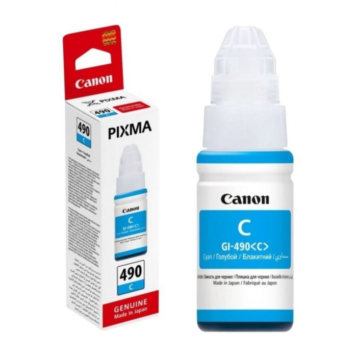 Canon GI-490 CYAN črnilo v steklenički za G1400, G2400. G3400 ZA 7.000 STRANI, 70ml (0664C001AA)
