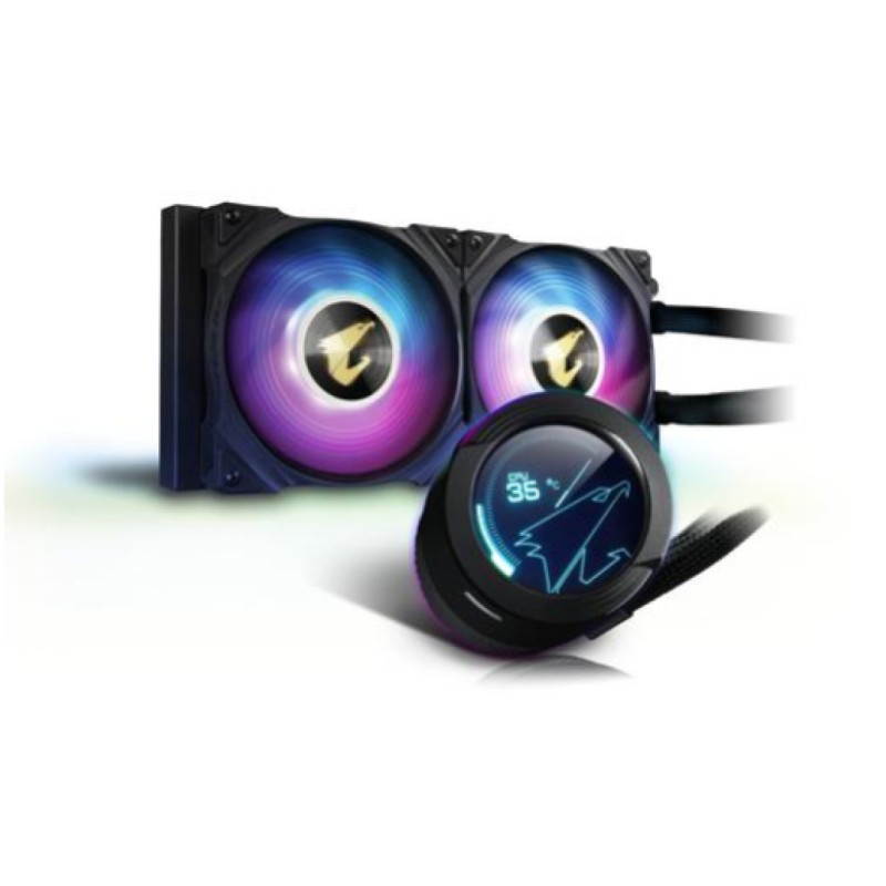 Vodno hlajenje Gigabyte AORUS WaterForce Cooler X240 - 240mm ARGB črna (GP-AWATERFORCEX240) GIGABYTE Vodno hlajenje Gigabyte AORUS WaterForce Cooler X240 - 240mm ARGB črna (GP-AWATERFORCEX240)
