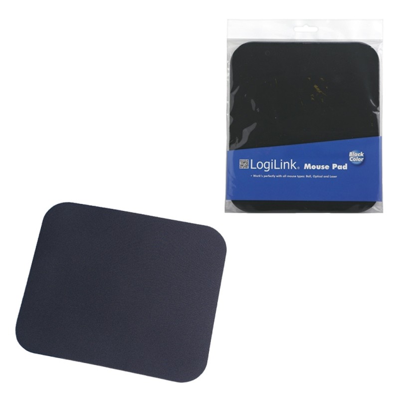 Podloga za miško LogiLink EVA pena + Nylon prevleka, črna, 250 x 220 x 3mm (ID0096)
