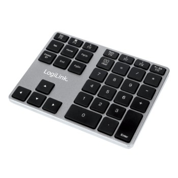 Tipkovnica LogiLink numerična brezžična Bluetooth aluminij - space grey (ID0187) Tipkovnica LogiLink numerična brezžična Bluetooth aluminij - space grey (ID0187)