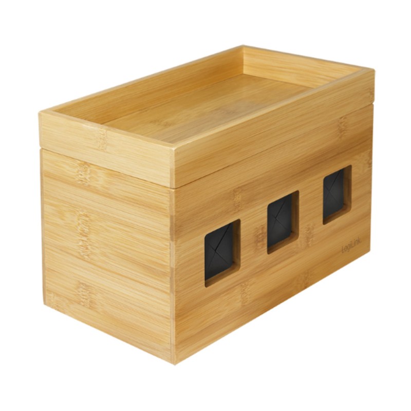 UREJENA PISARNA škatlica za kable 255x140x165mm iz bambusa Logilink (KAB0076) EOLS-P LOGILINK UREJENA PISARNA škatlica za kable 255x140x165mm iz bambusa Logilink (KAB0076) EOLS-P