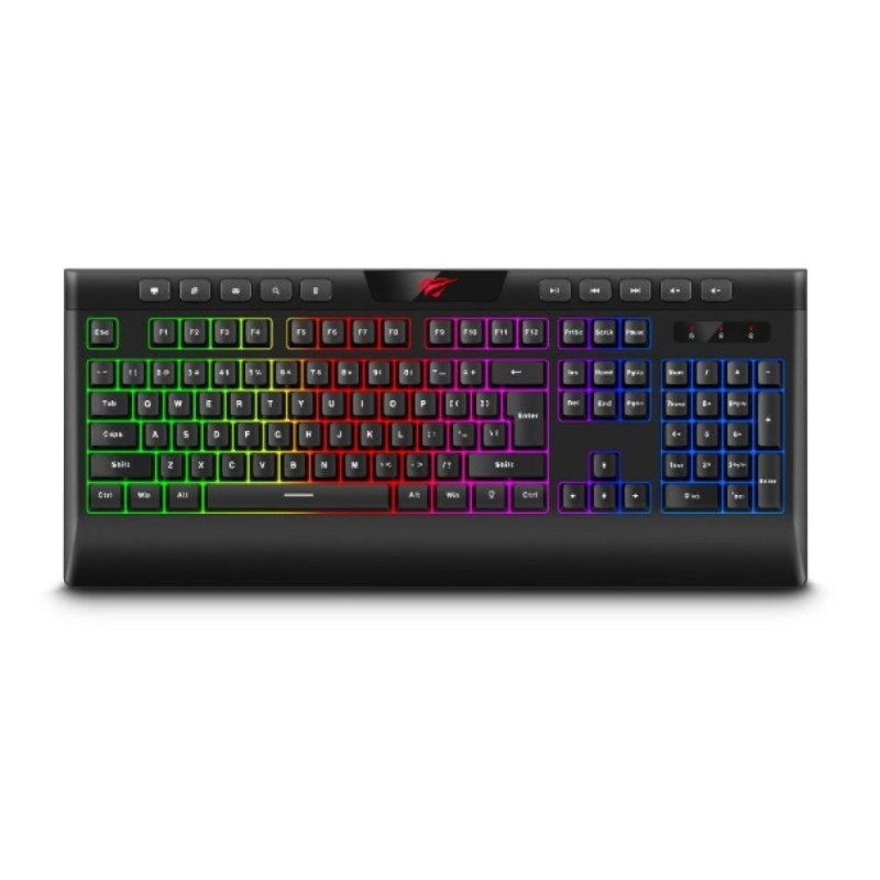 Tipkovnica HAVIT Gaming KB487L RGB USB En angleška HAVIT Tipkovnica HAVIT Gaming KB487L RGB USB En angleška