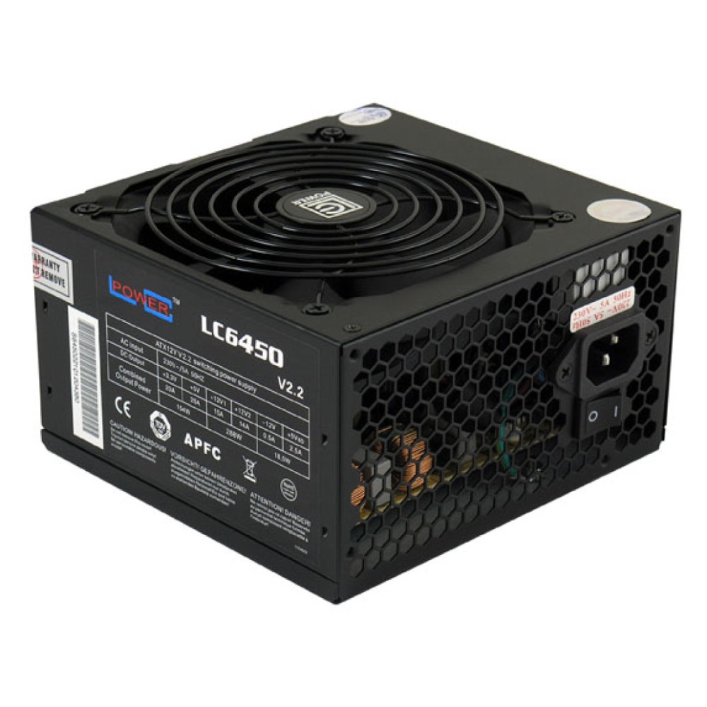 Napajalnik - 450W LC Power LC6450 Super Silent 80Plus Bronze 85% ATX V2.3 Non modular 120mm črna (LC6450)