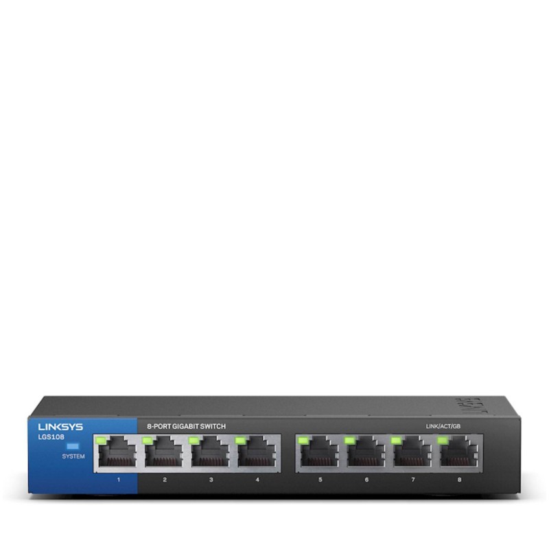 STIKALO 8-PORT Linksys 100/1000 (LGS108-EU-RTL) Linksys STIKALO 8-PORT Linksys 100/1000 (LGS108-EU-RTL)