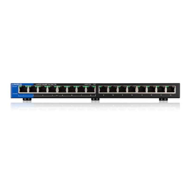STIKALO 16-PORT Linksys 100/1000 PoE (LGS116P-EU) Linksys STIKALO 16-PORT Linksys 100/1000 PoE (LGS116P-EU)