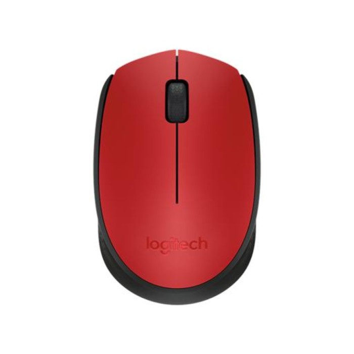Miš Logitech brezžična optična za notesnike M171 rdeča nano (910-004641)