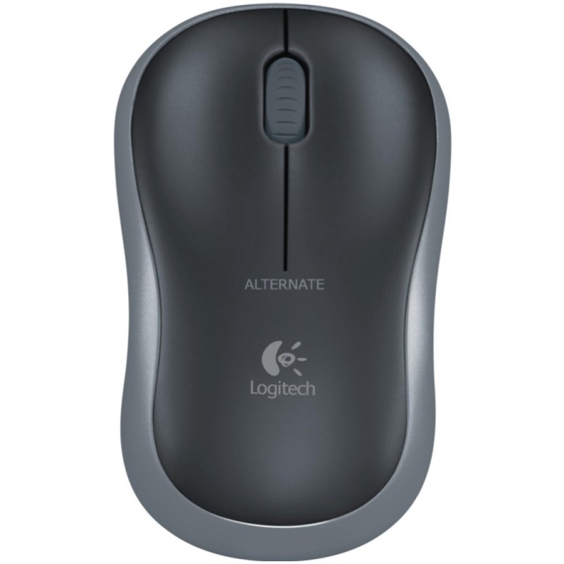 Miš Logitech brezžična za notesnike M185 siva nano (910-002238) LOGITECH Miš Logitech brezžična za notesnike M185 siva nano (910-002238)