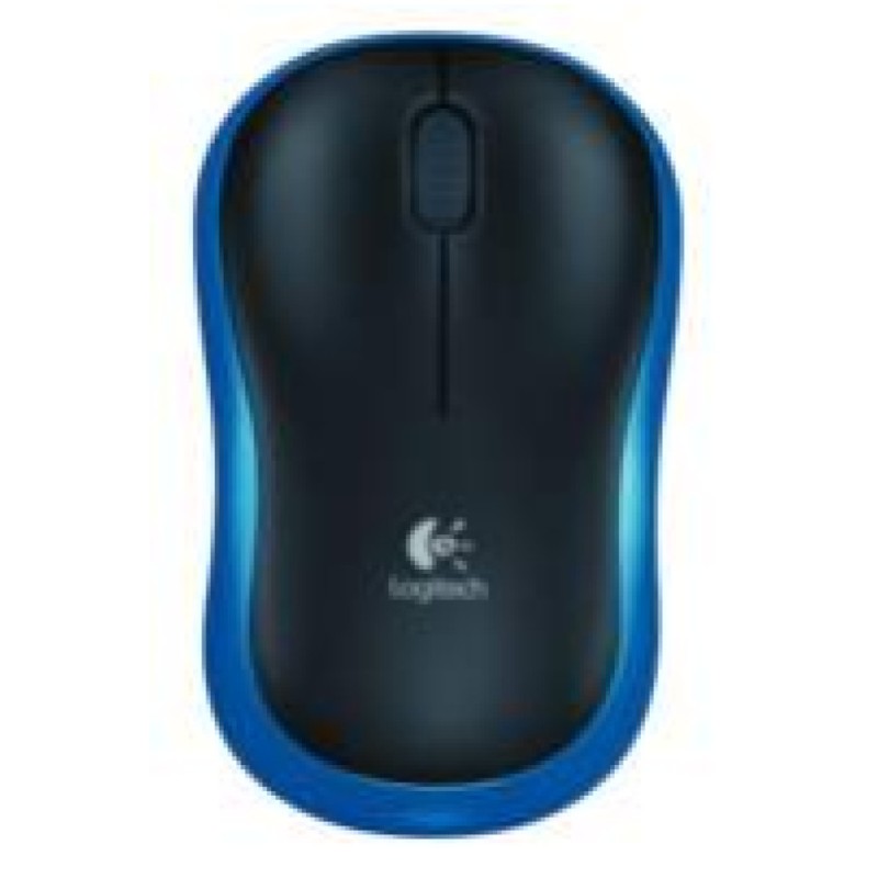 Miš Logitech brezžična M185 za notesnike modra nano (910-002236) LOGITECH Miš Logitech brezžična M185 za notesnike modra nano (910-002236)
