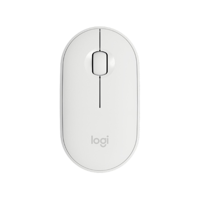 Miš Logitech brezžična + Bluetooth optična M350 bela Pebble (910-005716) LOGITECH Miš Logitech brezžična + Bluetooth optična M350 bela Pebble (910-005716)