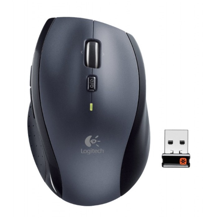 Miš Logitech brezžična M705 Marathon optična za notesnike temno siva nano 1000DPI (910-001949)