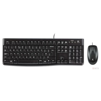 Tipkovnica in miš Logitech USB MK120 SLO črna (920-002549)