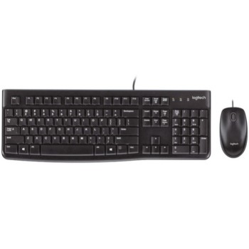 Tipkovnica in miš Logitech USB K120 US international črna (920-002563)