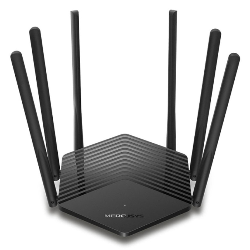 Usmerjevalnik brezžični MERCUSYS WiFi5 802.11ac AC1900 1300Mbit/s dualband 2xLAN 6x antena (MR50G) MERCUSYS Usmerjevalnik brezžični MERCUSYS WiFi5 802.11ac AC1900 1300Mbit/s dualband 2xLAN 6x antena (MR50G)