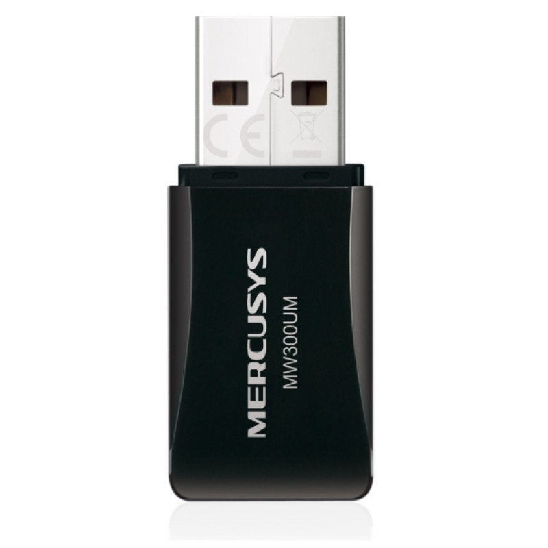 Brezžični mrežni adapter USB 2.0 MERCUSYS WiFi4 802.11n N300 300Mbit/s Nano (MW300UM) MERCUSYS Brezžični mrežni adapter USB 2.0 MERCUSYS WiFi4 802.11n N300 300Mbit/s Nano (MW300UM)