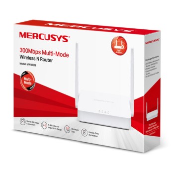 Usmerjevalnik brezžični MERCUSYS WiFi4 802.11n N300 300Mbit/s 3xLAN 2x antena (MW302R) Usmerjevalnik brezžični MERCUSYS WiFi4 802.11n N300 300Mbit/s 3xLAN 2x antena (MW302R)