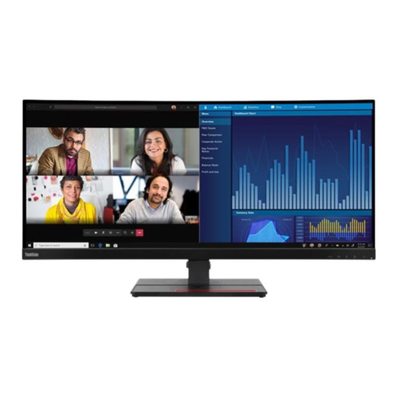 Monitor Lenovo 86,4 cm (34,0) P34w-20 3440x1440 Curved 75Hz VA 6ms 2xHDMI DisplayPort USB-C 100W 4xUSB3.2 Zvočniki sRGB99% RJ45 Lenovo Monitor Lenovo 86,4 cm (34,0) P34w-20 3440x1440 Curved 75Hz VA 6ms 2xHDMI DisplayPort USB-C 100W 4xUSB3.2 Zvočniki sRGB99% RJ45