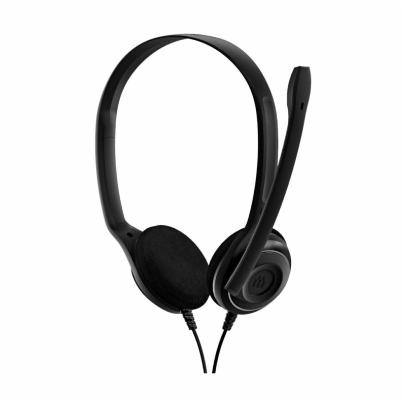 Slušalke žične Sennheiser naglavne USB PC 8 Stereo črne z mikrofonom (1000432)