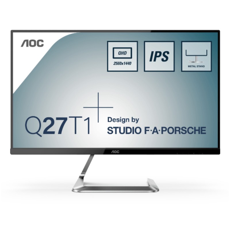 Monitor AOC 68,6 cm (27,0) Q27T1 2560x1440 75Hz IPS 5ms 2xHDMI DisplayPort  sRGB 107%