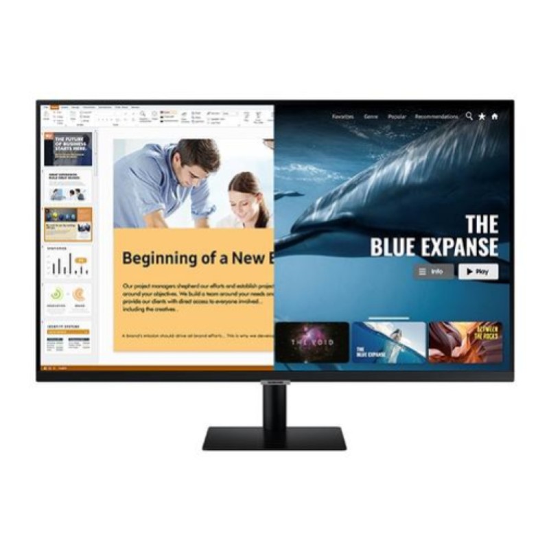 Monitor Samsung 68,6 cm (27,0) S27AM504NR 1920x1080 Smart TV Tizen VA 8ms 2xHDMI 2xUSB Zvočniki BT WiFi HDR10 Smart M5 Daljinsko upravljanje SAMSUNG Monitor Samsung 68,6 cm (27,0) S27AM504NR 1920x1080 Smart TV Tizen VA 8ms 2xHDMI 2xUSB Zvočniki BT WiFi HDR10 Smart M5 Daljinsko upravljanje