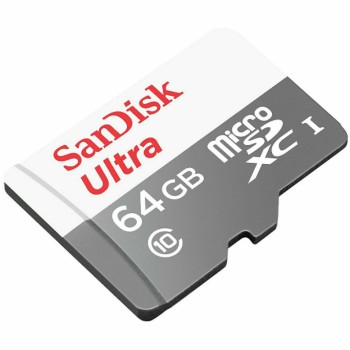 Spominska kartica SDXC-Micro 64GB Sandisk 100MB/s/UHS-I +adapter (SDSQUNR-064G-GN3MA)