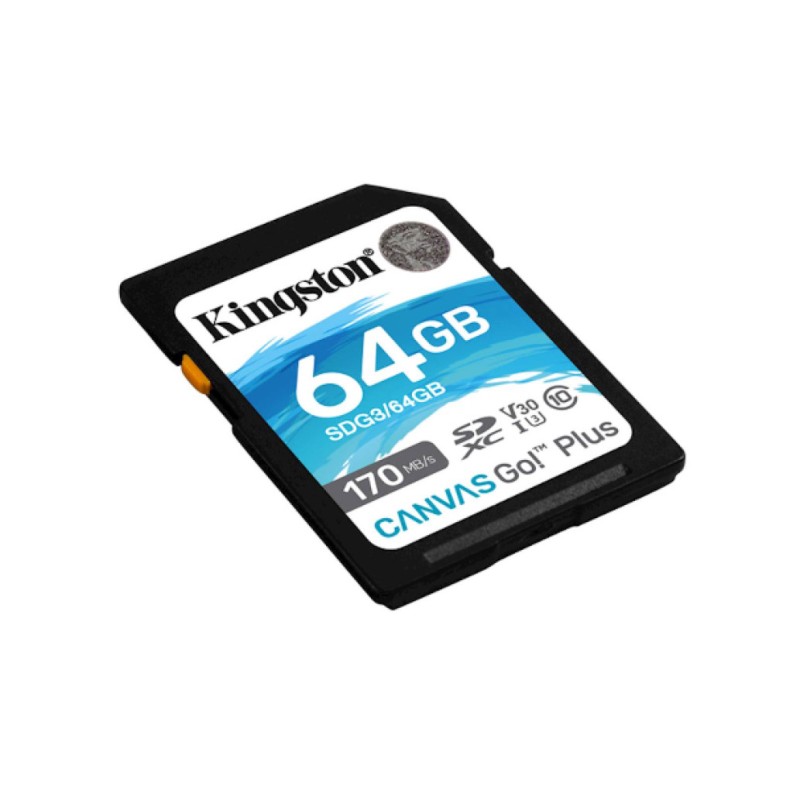 Spominska kartica SDXC 64GB Kingston Canvas Go! Plus 170MB/s U3 V30 UHS-I ) KINGSTON Spominska kartica SDXC 64GB Kingston Canvas Go! Plus 170MB/s U3 V30 UHS-I )