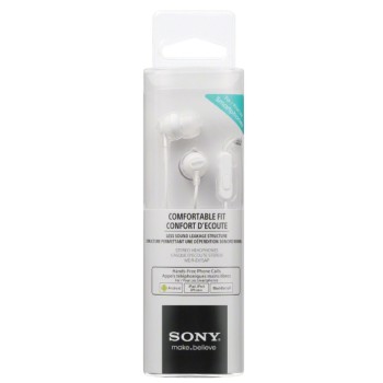Slušalke žične ušesne 1x 3,5mm stereo Sony MDREX15AP z mikrofonom - bele Slušalke žične ušesne 1x 3,5mm stereo Sony MDREX15AP z mikrofonom - bele