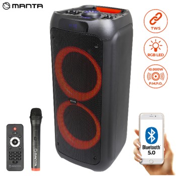 Zvočnik bluetooth Manta SPK5310 PRO + mikrofon 120W - (črna)
