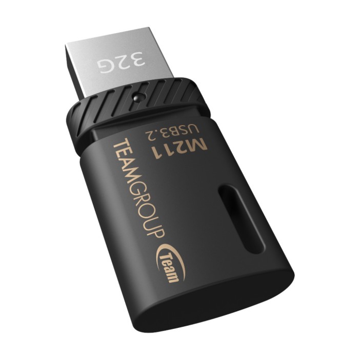 Spominski ključek 32GB USB 3.2/USB-C Teamgroup M211 100MB/s plastičen brez pokrovčka črn (TM211332GB01) Spominski ključek 32GB USB 3.2/USB-C Teamgroup M211 100MB/s plastičen brez pokrovčka črn (TM211332GB01)